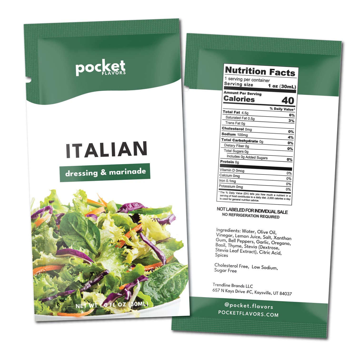 Low-Calorie Italian Dressing Packets