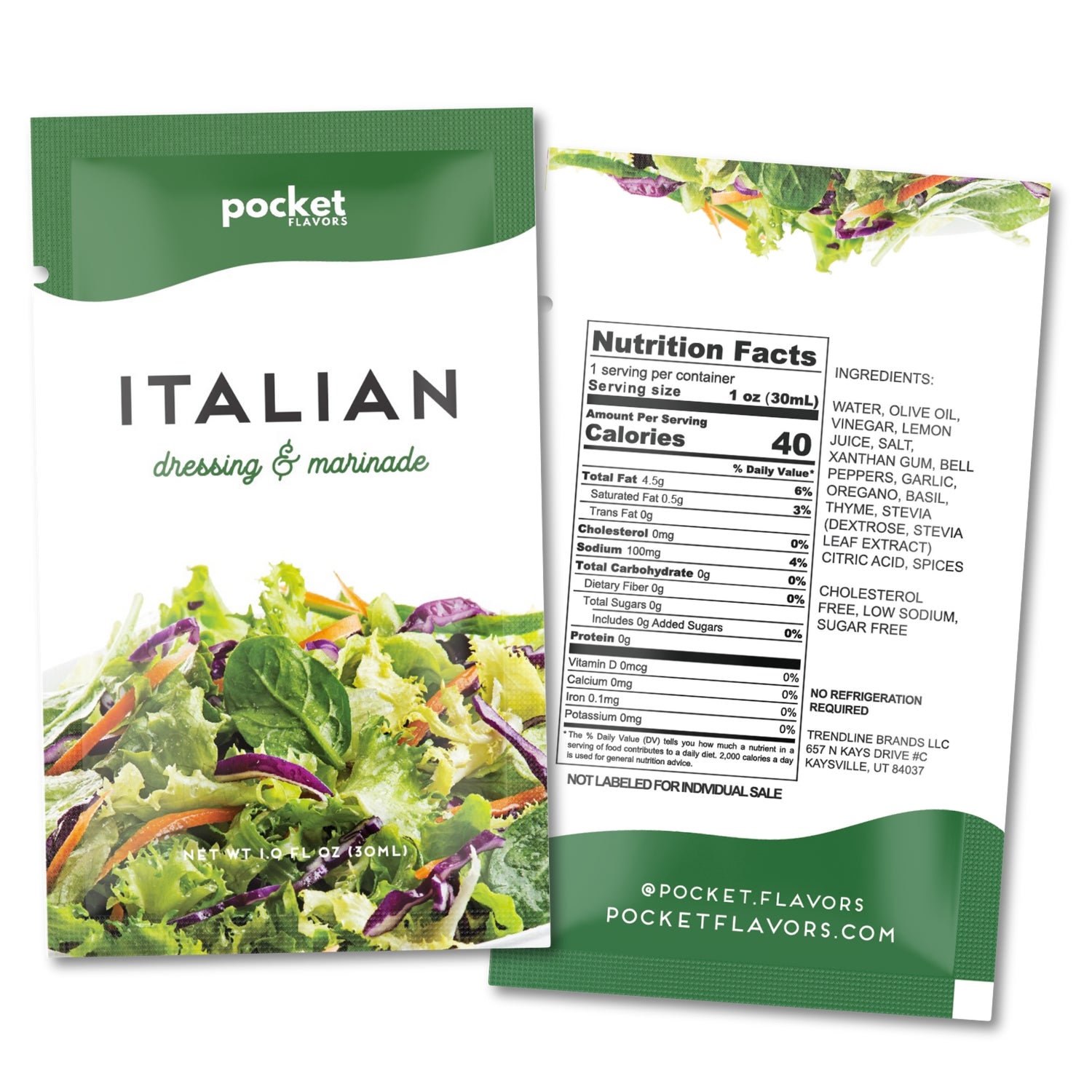 Low-Calorie Italian Dressing Packets Pocket Flavors – Pocket