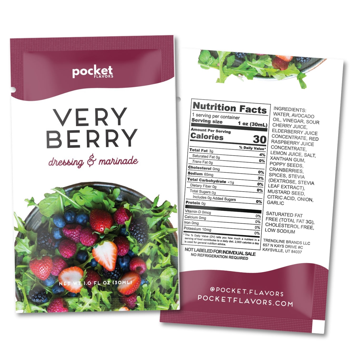 Very Berry Salad Dressing Packets Pocket Flavors – Pocket
