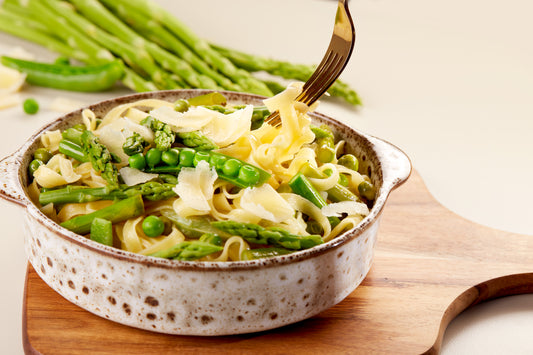 Italian Dressing with Pasta and Asparagus
