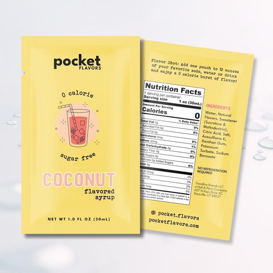 Coconut Flavored Syrup Packets