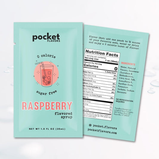 Raspberry Flavored Syrup Packets
