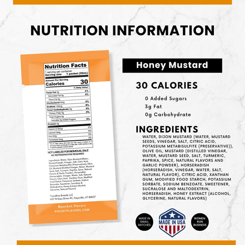 Honey Mustard Low-Calorie Salad Dressing Packets