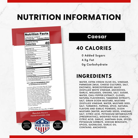 Caesar Low-Calorie Salad Dressing Packets
