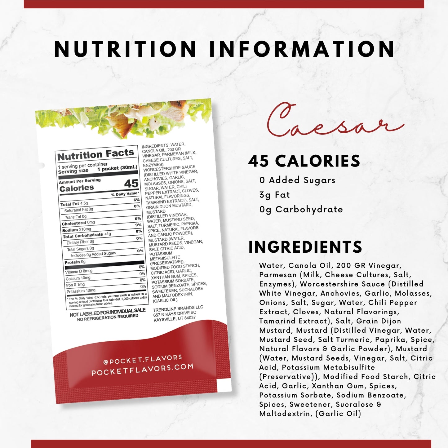 Low-Calorie Greek Dressing Packets