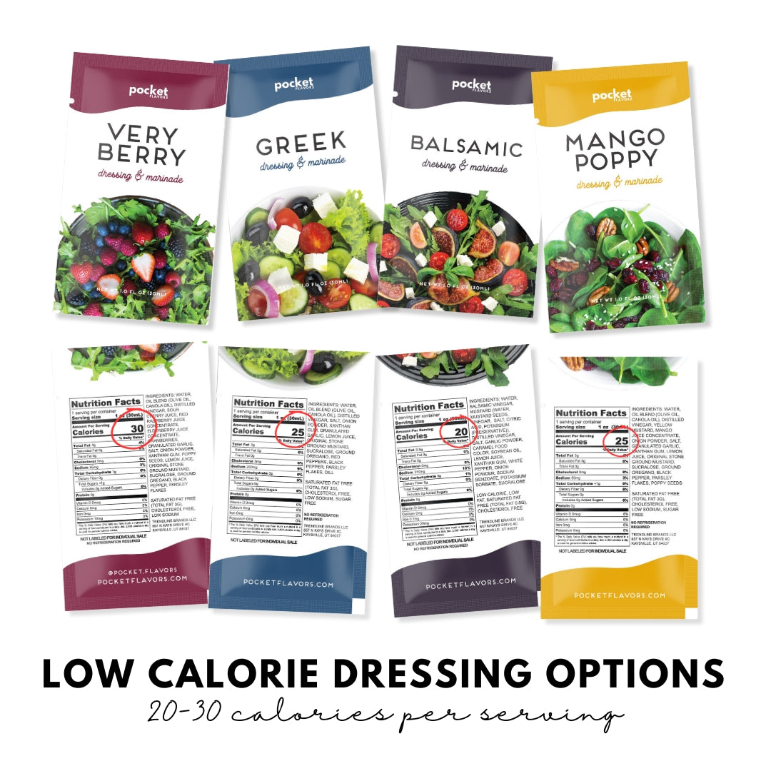 Variety Pack Low Calorie Dressings - New Flavors