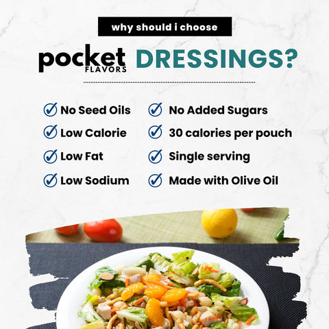 Honey Ginger Low-Calorie Salad Dressing Packets