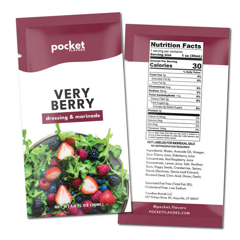 Very Berry Low-Calorie Salad Dressing Packets