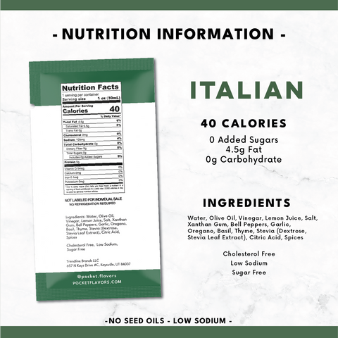 Italian Low-Calorie Dressing Packets