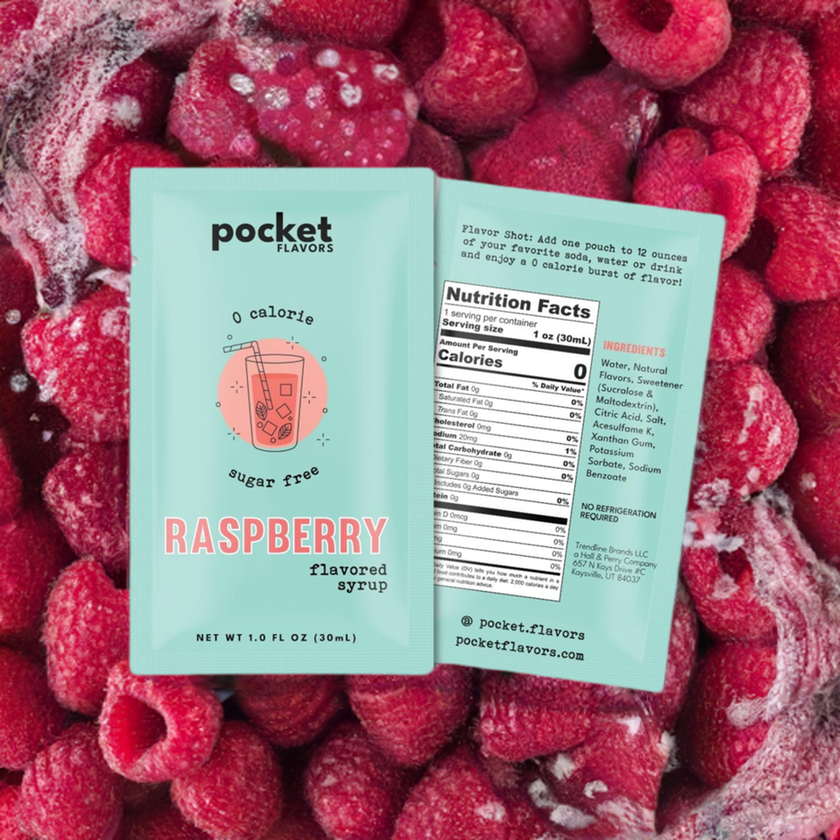 Raspberry Flavored Syrup Packets – Pocket Flavors - Low Calorie Salad ...