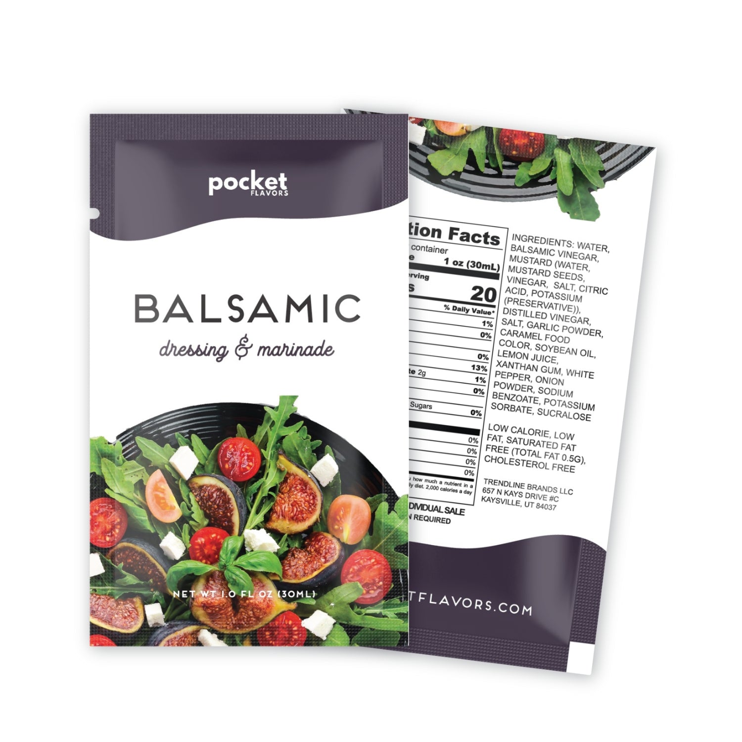 Low-Calorie Balsamic Dressing Packets