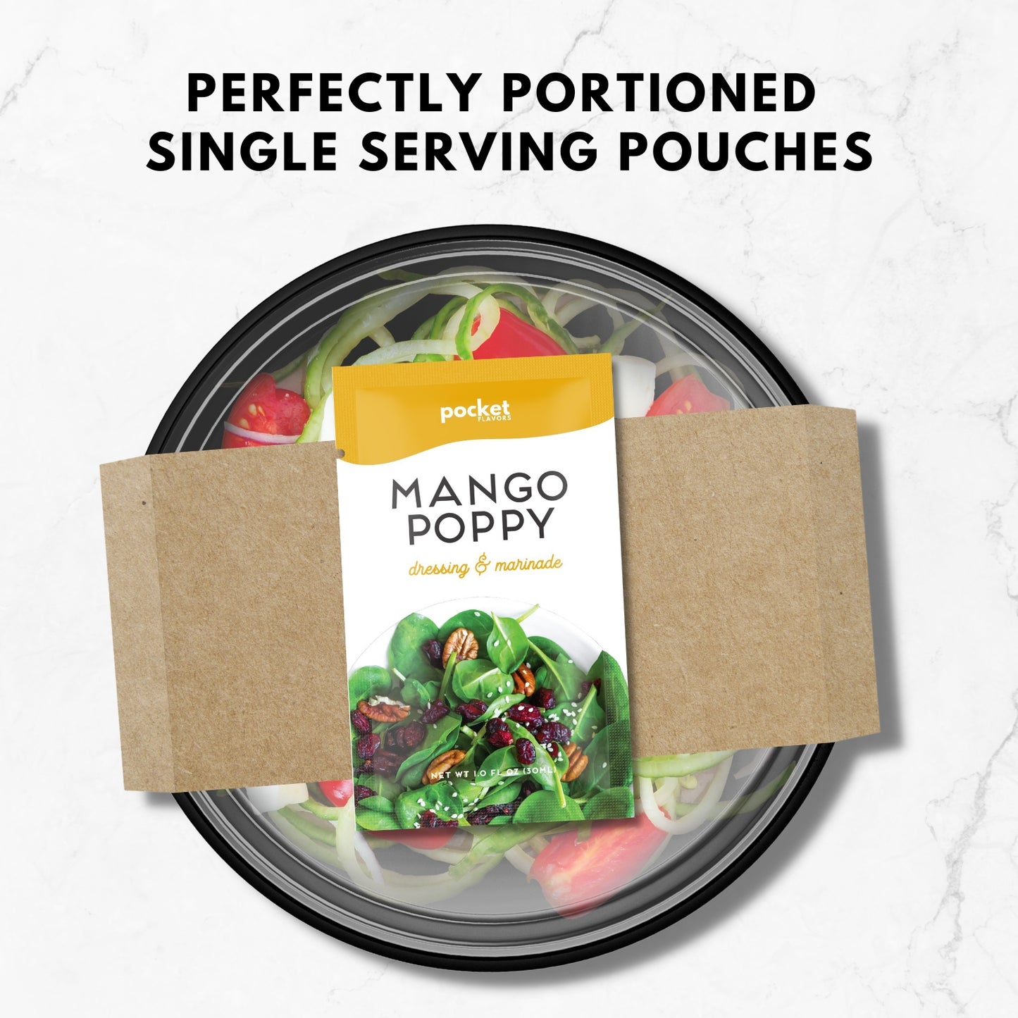 Mango Poppy Low-Calorie Salad Dressing Packets